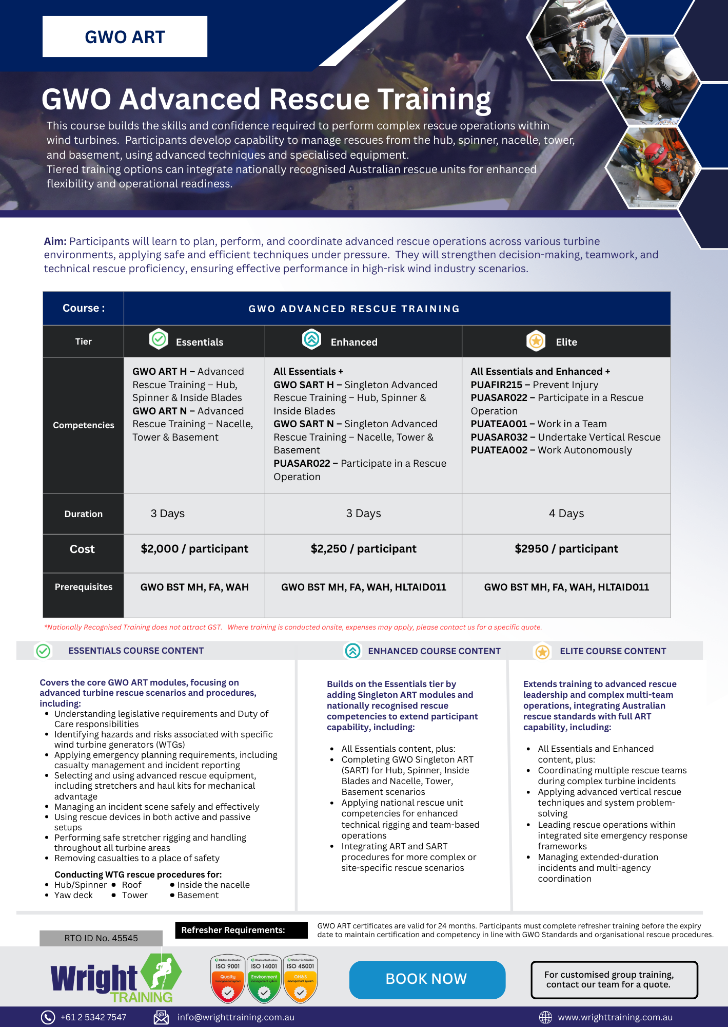 GWO ART Info Flyer 2025 INFO FLYER - GWO IQT