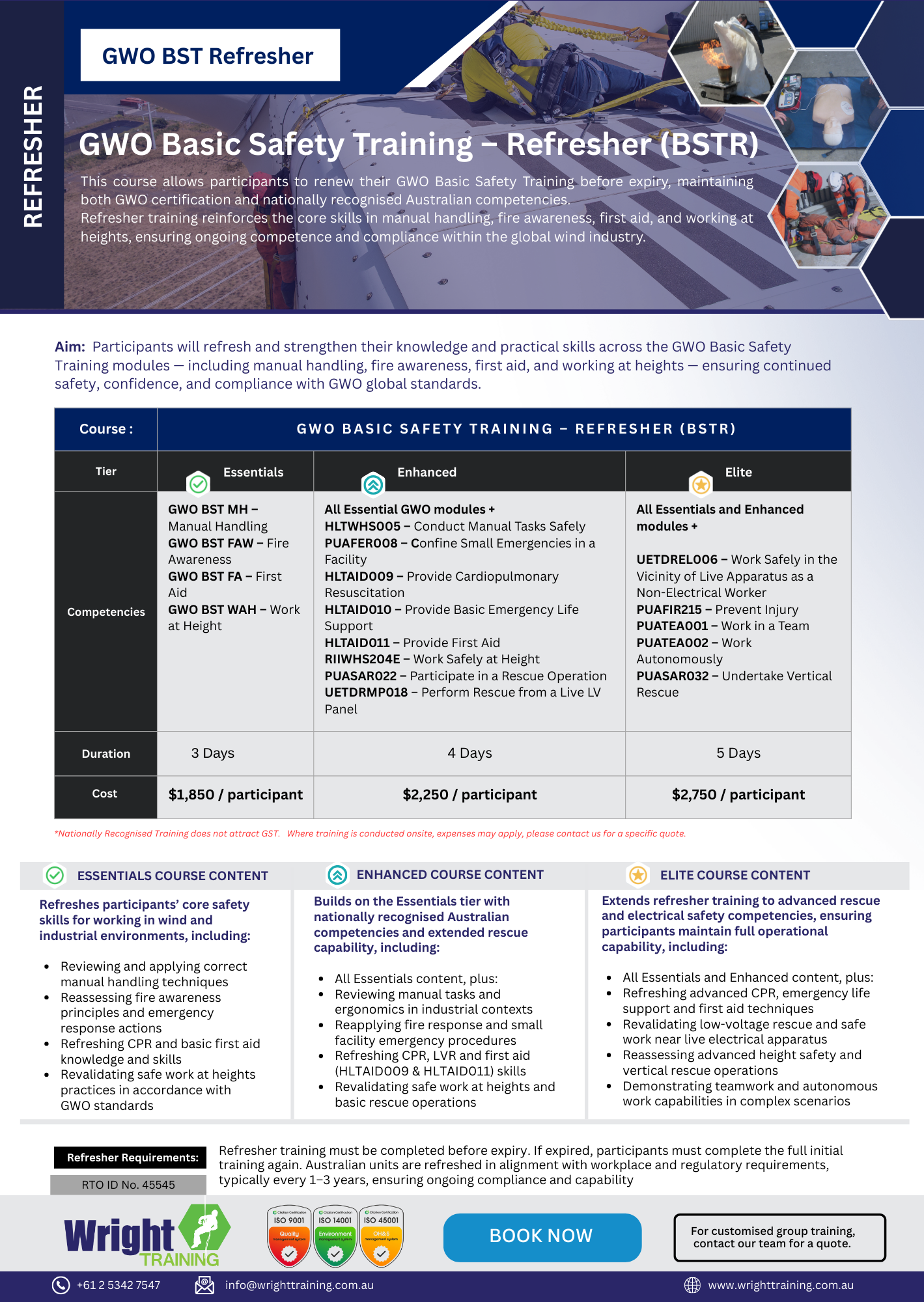 GWO BST R Info Flyer INFO FLYER - GWO AQTF Wind Turbine Rescue Combined PRINT (2)